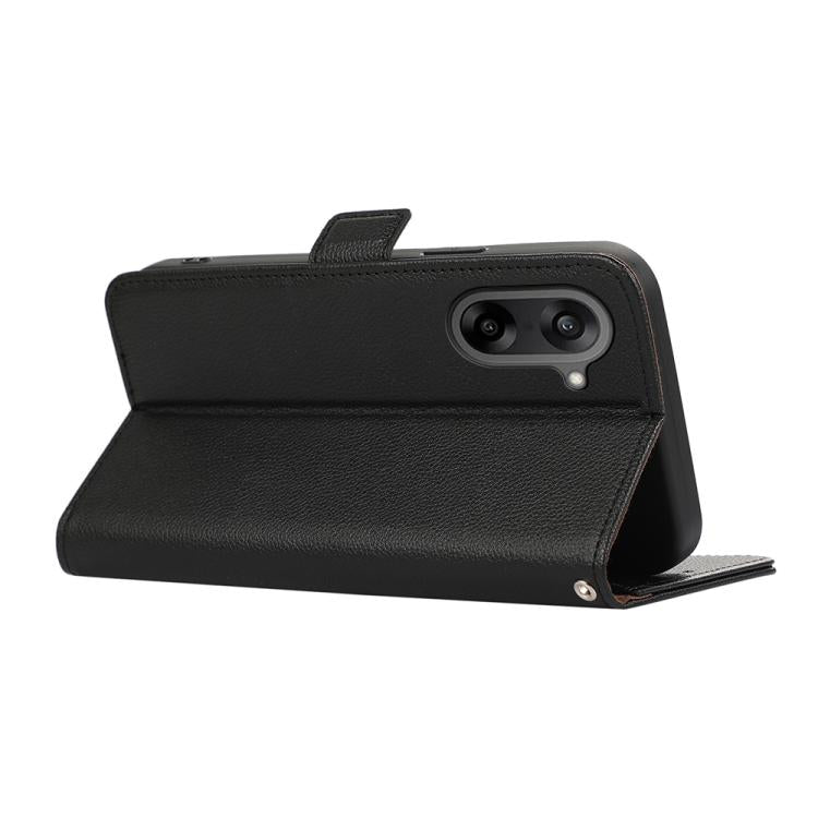 For OnePlus Nord CE5 / Ace 5 Racing ABEEL Side-Magnetic Litchi Pattern Leather RFID Phone Case