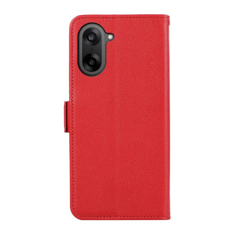 For OnePlus Nord CE5 / Ace 5 Racing ABEEL Side-Magnetic Litchi Pattern Leather RFID Phone Case