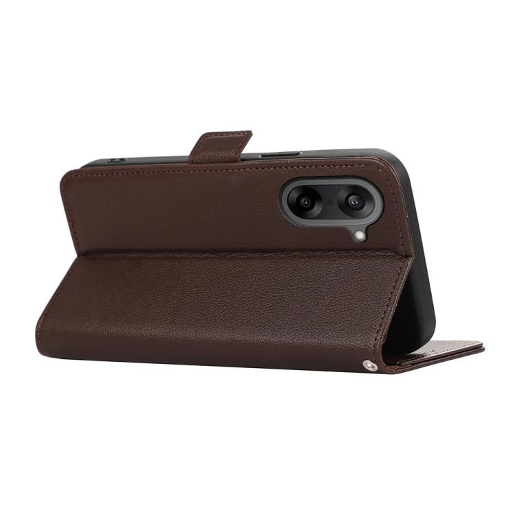 For OnePlus Nord CE5 / Ace 5 Racing ABEEL Side-Magnetic Litchi Pattern Leather RFID Phone Case