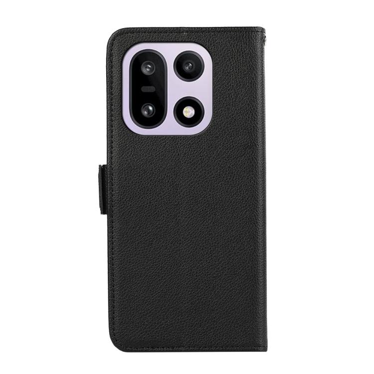 For OnePlus 15 ABEEL Side-Magnetic Litchi Pattern Leather RFID Phone Case