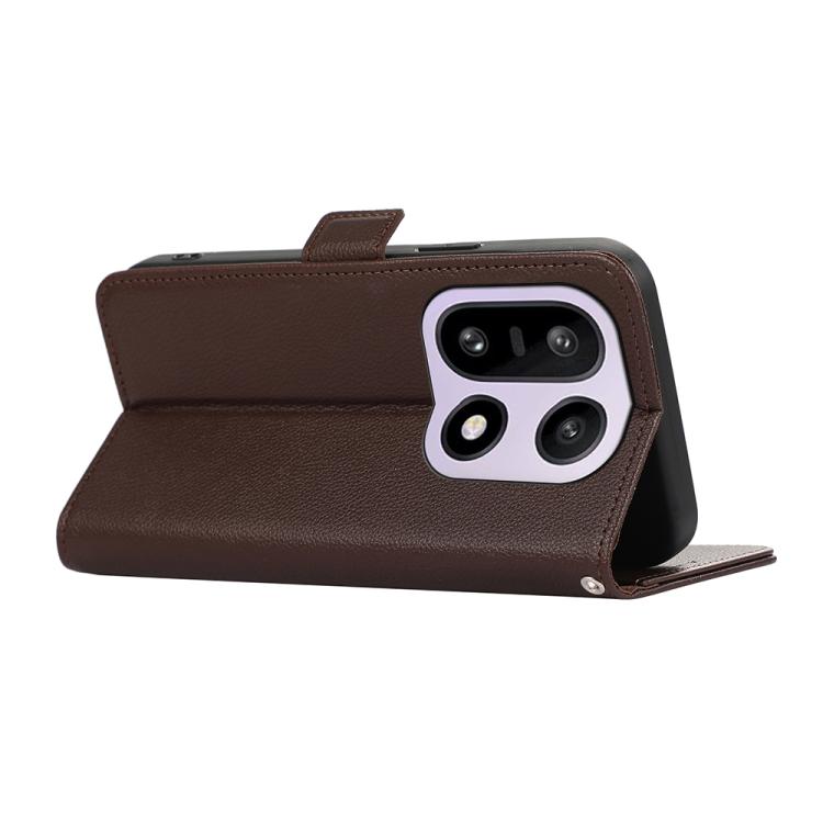 For OnePlus 15 ABEEL Side-Magnetic Litchi Pattern Leather RFID Phone Case