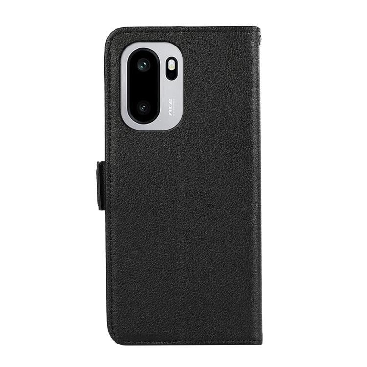 For OnePlus 15R / Ace 6 / Ace 6T ABEEL Side-Magnetic Litchi Pattern Leather RFID Phone Case