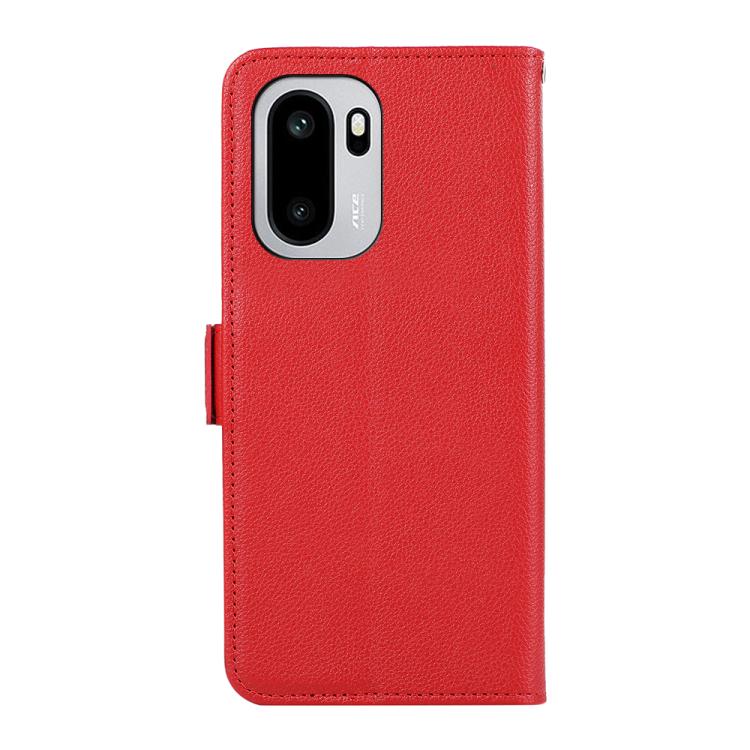 For OnePlus 15R / Ace 6 / Ace 6T ABEEL Side-Magnetic Litchi Pattern Leather RFID Phone Case