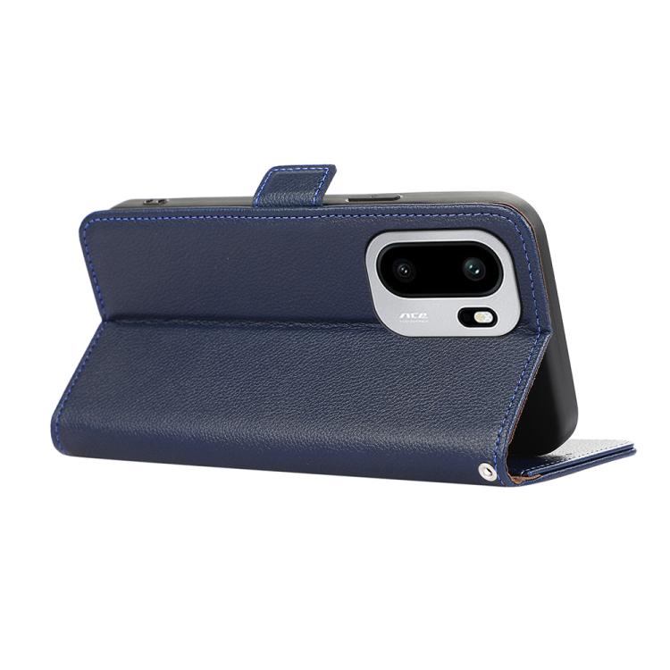 For OnePlus 15R / Ace 6 / Ace 6T ABEEL Side-Magnetic Litchi Pattern Leather RFID Phone Case