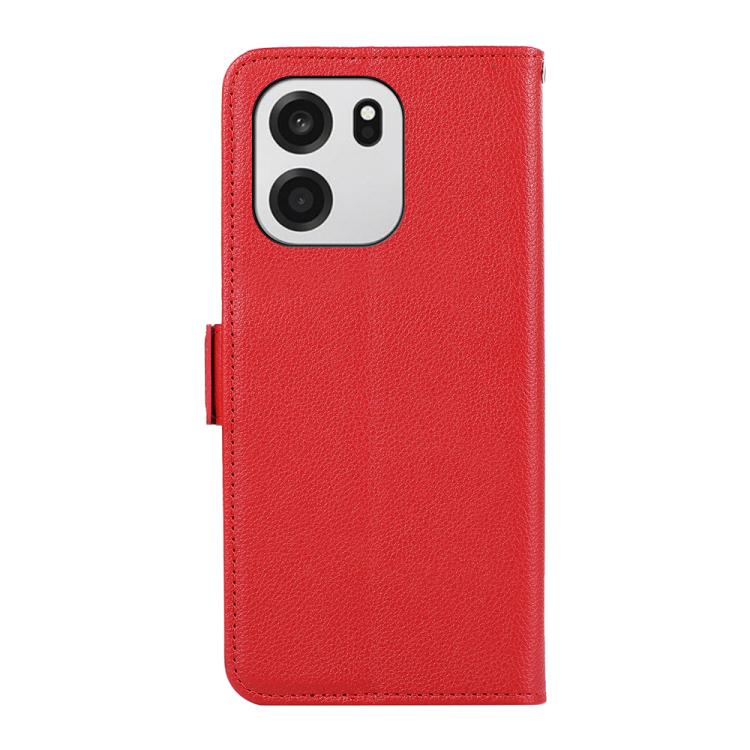 For OnePlus Turbo 6 / 6V ABEEL Side-Magnetic Litchi Pattern Leather RFID Phone Case
