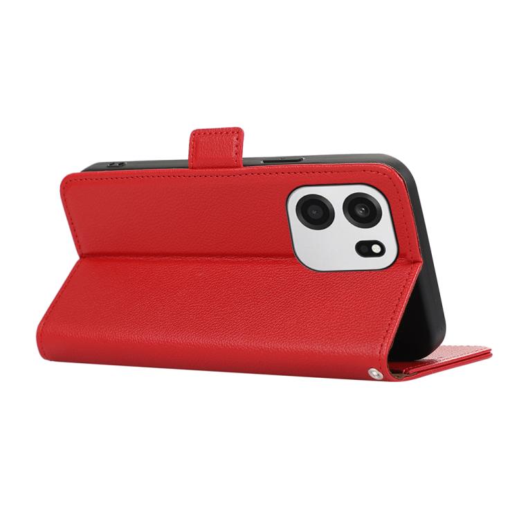 For OnePlus Turbo 6 / 6V ABEEL Side-Magnetic Litchi Pattern Leather RFID Phone Case