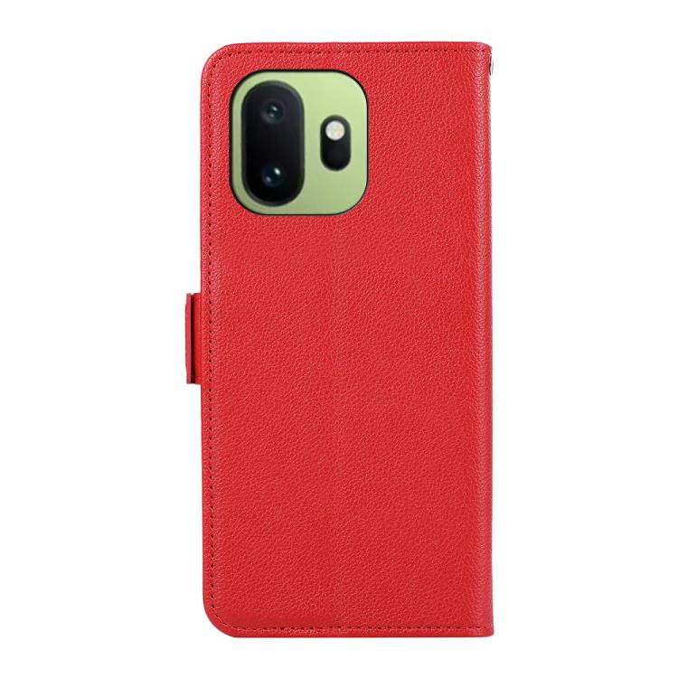For OnePlus 15T ABEEL Side-Magnetic Litchi Pattern Leather RFID Phone Case