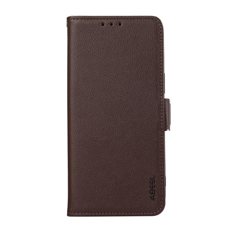 For OnePlus Ace 6 Ultra ABEEL Side-Magnetic Litchi Pattern Leather RFID Phone Case