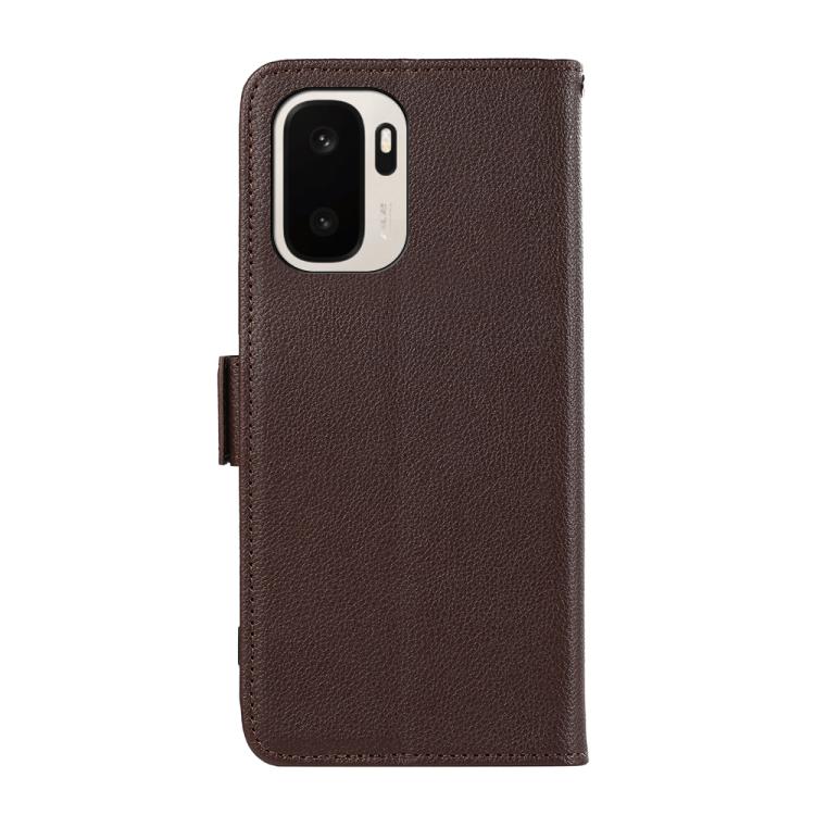 For OnePlus Ace 6 Ultra ABEEL Side-Magnetic Litchi Pattern Leather RFID Phone Case