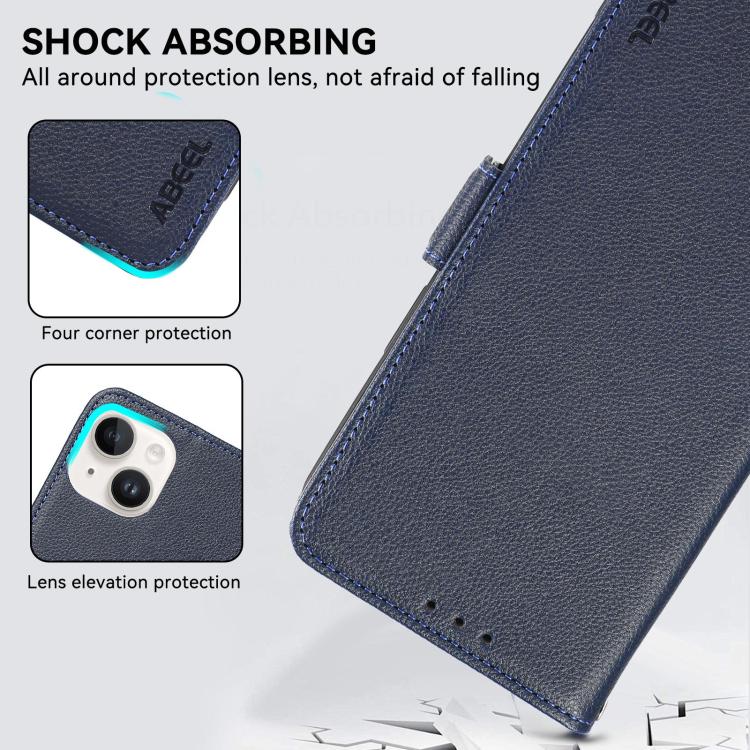 For OnePlus Ace 6 Ultra ABEEL Side-Magnetic Litchi Pattern Leather RFID Phone Case