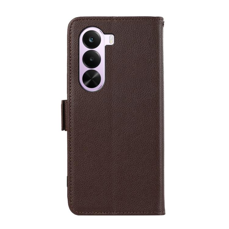 For OnePlus Nord CE6 Lite 5G Global ABEEL Side-Magnetic Litchi Pattern Leather RFID Phone Case