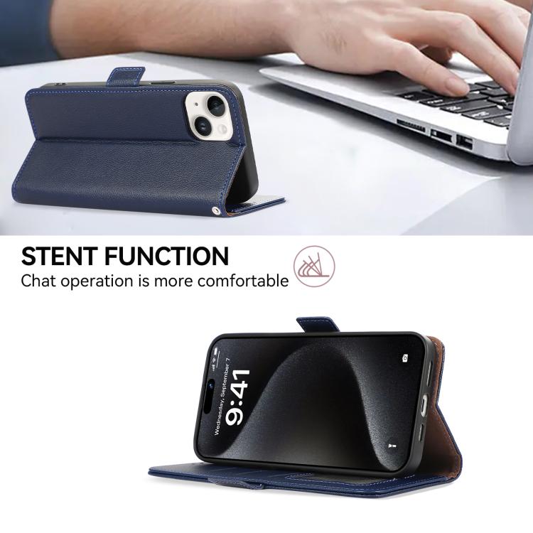 For OnePlus Nord CE6 Lite 5G Global ABEEL Side-Magnetic Litchi Pattern Leather RFID Phone Case