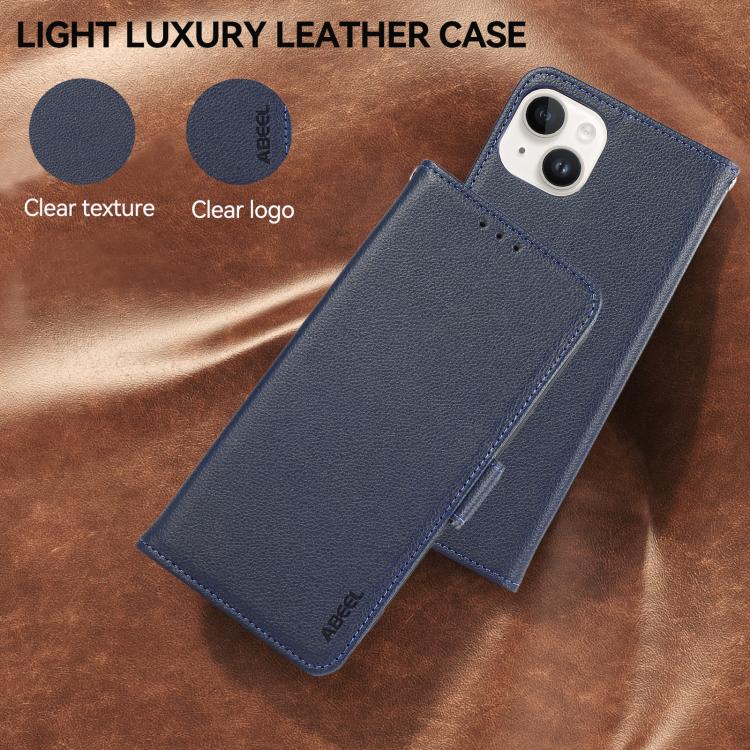 For OnePlus Nord CE6 Lite 5G Global ABEEL Side-Magnetic Litchi Pattern Leather RFID Phone Case
