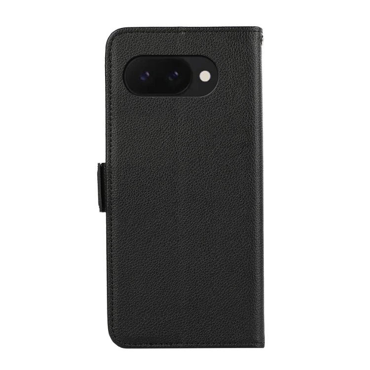 For Google Pixel 9a ABEEL Side-Magnetic Litchi Pattern Leather RFID Phone Case