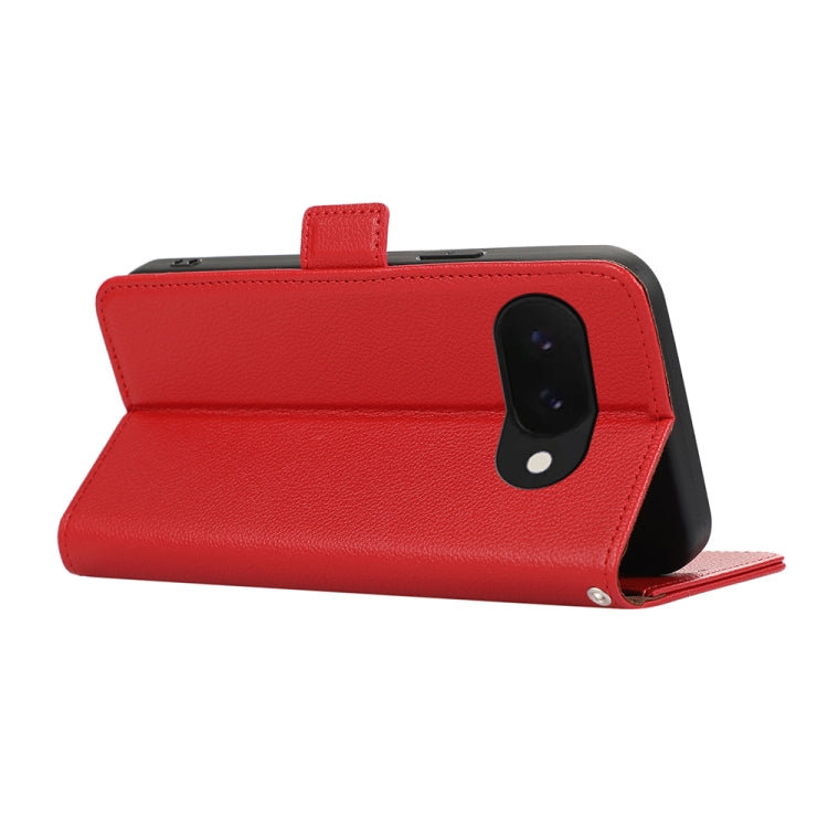 For Google Pixel 9a ABEEL Side-Magnetic Litchi Pattern Leather RFID Phone Case