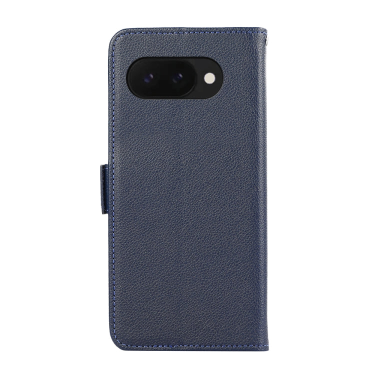 For Google Pixel 9a ABEEL Side-Magnetic Litchi Pattern Leather RFID Phone Case
