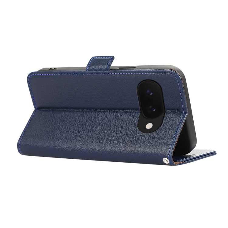 For Google Pixel 9a ABEEL Side-Magnetic Litchi Pattern Leather RFID Phone Case