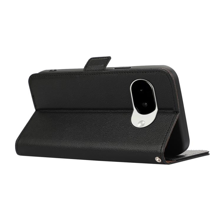 For Google Pixel 10a ABEEL Side-Magnetic Litchi Pattern Leather RFID Phone Case