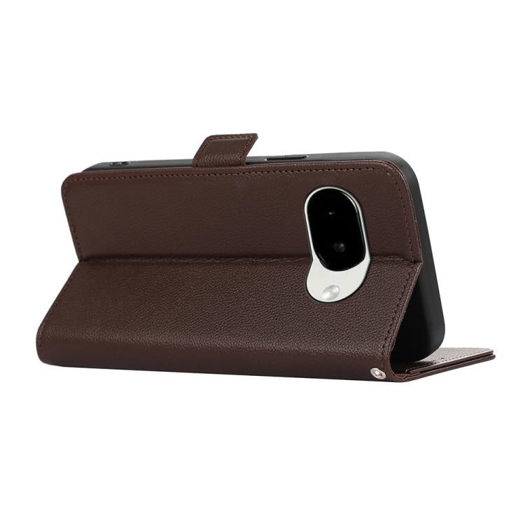 For Google Pixel 10a ABEEL Side-Magnetic Litchi Pattern Leather RFID Phone Case