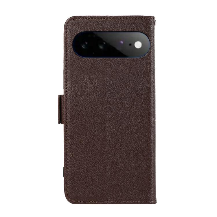 For Google Pixel 11 Pro XL ABEEL Side-Magnetic Litchi Pattern Leather RFID Phone Case