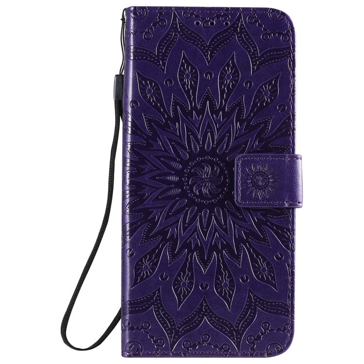 For Xiaomi Redmi 10X 5G / 10X Pro 5G Sun Embossing Pattern Horizontal Flip Leather Case with Card Slot & Holder & Wallet & Lanyard