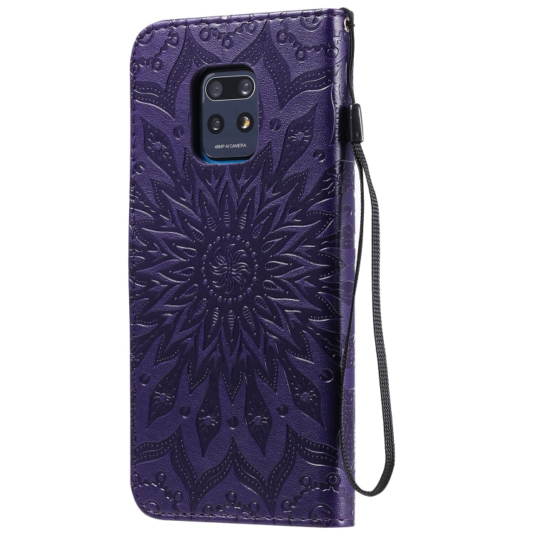 For Xiaomi Redmi 10X 5G / 10X Pro 5G Sun Embossing Pattern Horizontal Flip Leather Case with Card Slot & Holder & Wallet & Lanyard