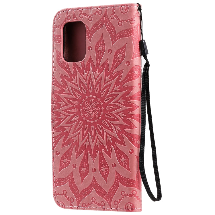 For Xiaomi Mi 10 Lite 5G Sun Embossing Pattern Horizontal Flip Leather Case with Card Slot & Holder & Wallet & Lanyard