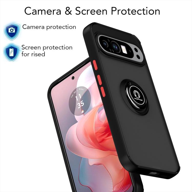 For Google Pixel 9 Pro XL Q Shadow 1 Series TPU + PC Phone Case with Ring