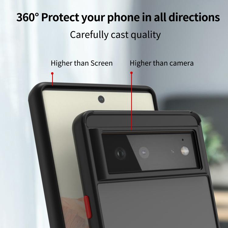 For Google Pixel 6 Q Shadow 1 Series TPU + PC Phone Case with Ring