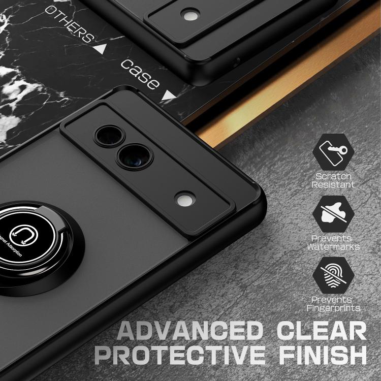 For Google Pixel 7a Q Shadow 1 Series TPU + PC Phone Case with Ring