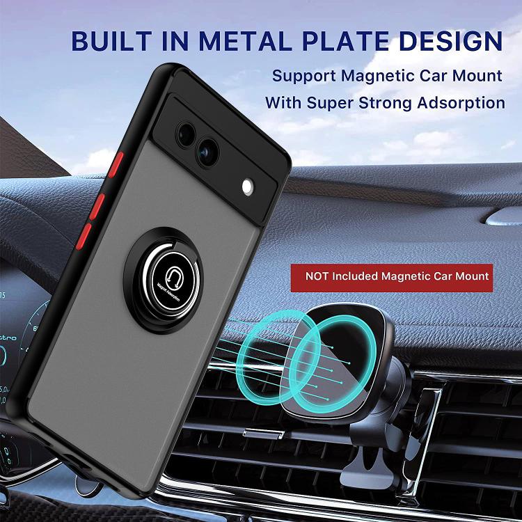 For Google Pixel 7a Q Shadow 1 Series TPU + PC Phone Case with Ring