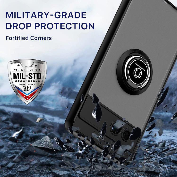 For Google Pixel 7a Q Shadow 1 Series TPU + PC Phone Case with Ring