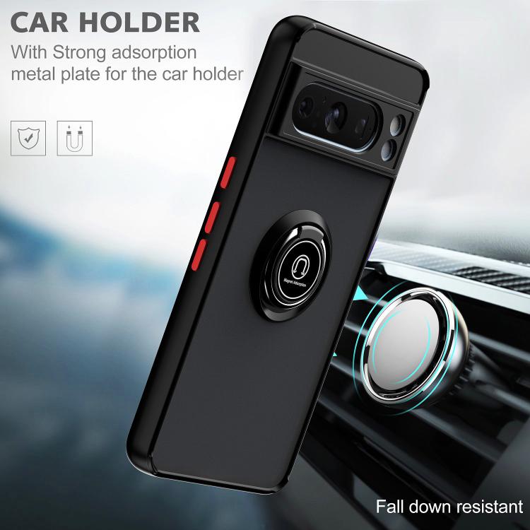 For Google Pixel 8 Pro Q Shadow 1 Series TPU + PC Phone Case with Ring