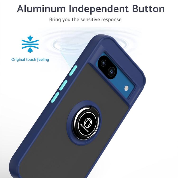 For Google Pixel 8a Q Shadow 1 Series TPU + PC Phone Case with Ring