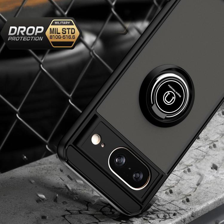 For Google Pixel 8 Q Shadow 1 Series TPU + PC Phone Case with Ring