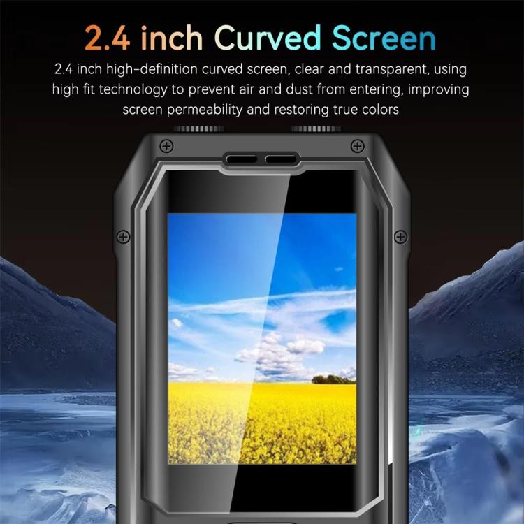 Q6000 Elder Keypad Phone, 2.4 inch, 6800mAh, Dual Flashlights, 21 Keys, SOS, FM, Dual SIM, GSM, Plug:EU Plug