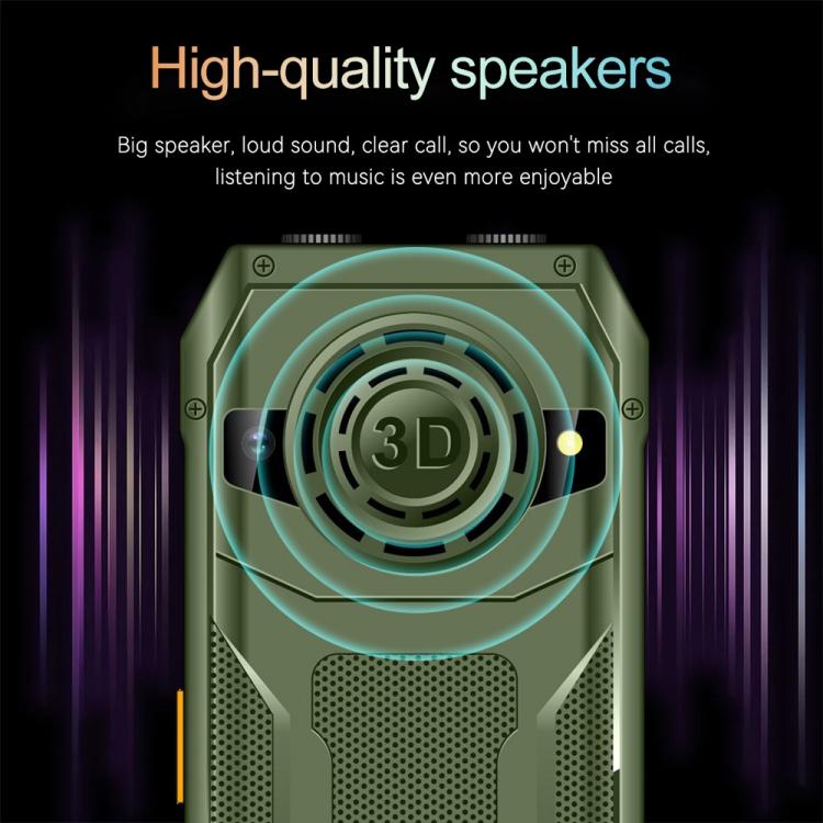 Q6000 Elder Keypad Phone, 2.4 inch, 6800mAh, Dual Flashlights, 21 Keys, SOS, FM, Dual SIM, GSM, Plug:EU Plug