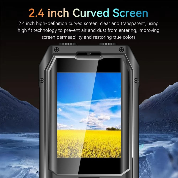 Q6000 Elder Keypad Phone, 2.4 inch, 6800mAh, Dual Flashlights, 21 Keys, SOS, FM, Dual SIM, GSM, Plug:UK Plug
