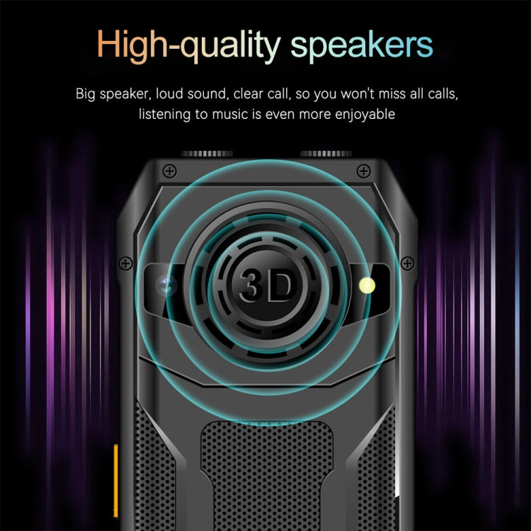 Q6000 Elder Keypad Phone, 2.4 inch, 6800mAh, Dual Flashlights, 21 Keys, SOS, FM, Dual SIM, GSM, Plug:UK Plug