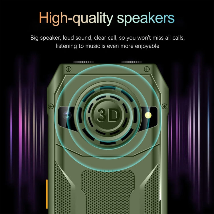 Q6000 Elder Keypad Phone, 2.4 inch, 6800mAh, Dual Flashlights, 21 Keys, SOS, FM, Dual SIM, GSM, Plug:UK Plug