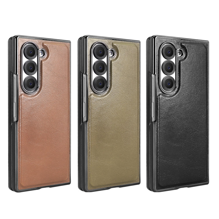 For Samsung Galaxy Z Fold6 VIETAO Integrated MagSafe PU Phone Case