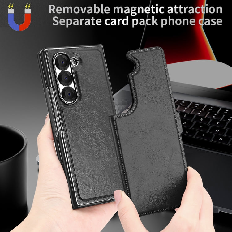 For Samsung Galaxy Z Fold6 VIETAO Integrated RFID MagSafe Detachable PU Phone Case