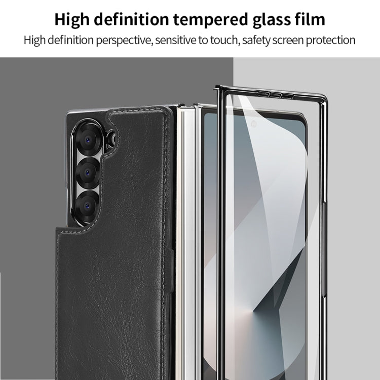 For Samsung Galaxy Z Fold5 VIETAO Integrated RFID MagSafe Detachable PU Phone Case