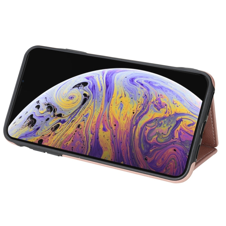 For iPhone XS Max Three Fold Card Bag Phone Case with Long Lanyard