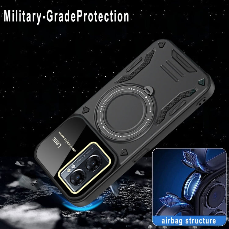 For OPPO A77 5G / A57 5G / A77s 4G Large Window MagSafe Holder Phone Case