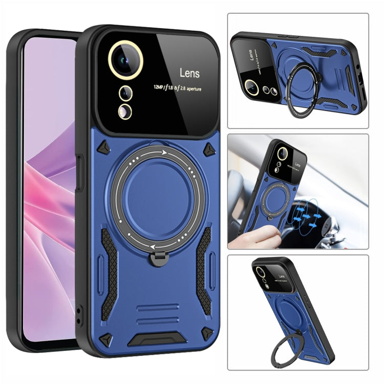 For OPPO A78 5G Large Window MagSafe Holder Phone Case