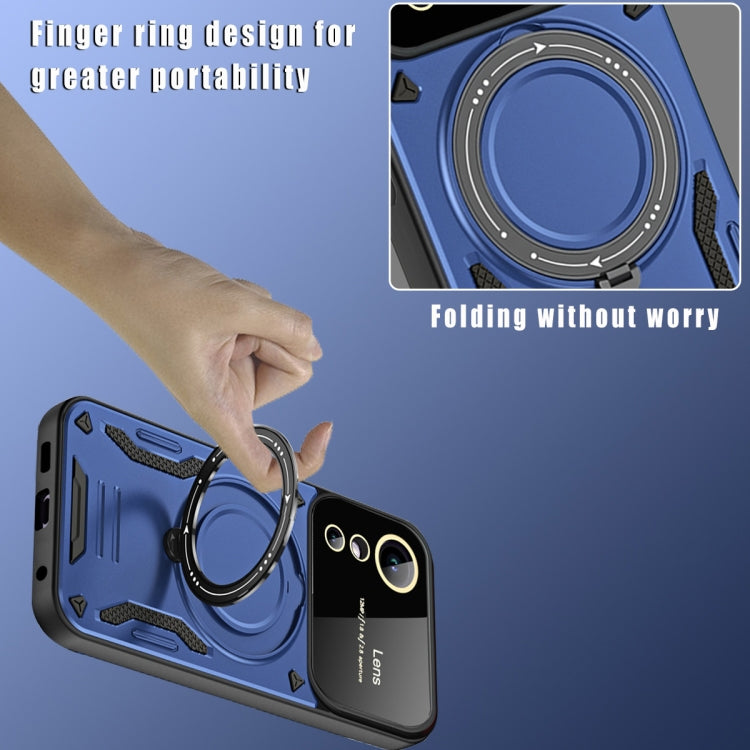 For OPPO A17 Large Window MagSafe Holder Phone Case