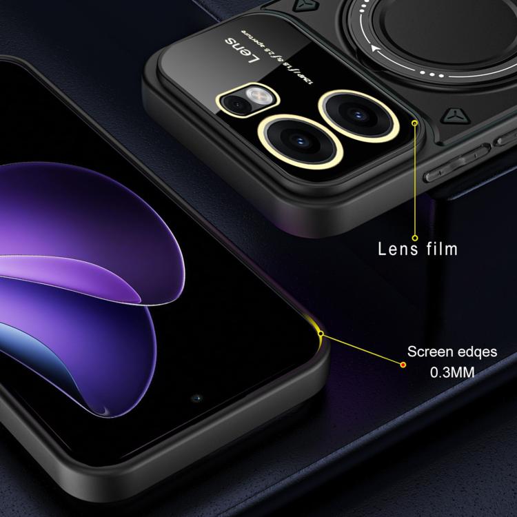 For OPPO Reno13 F 4G / 5G Large Window MagSafe Holder Phone Case