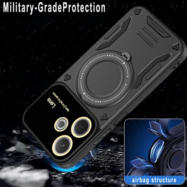 For OPPO A5 Pro 5G Global Large Window MagSafe Holder Phone Case