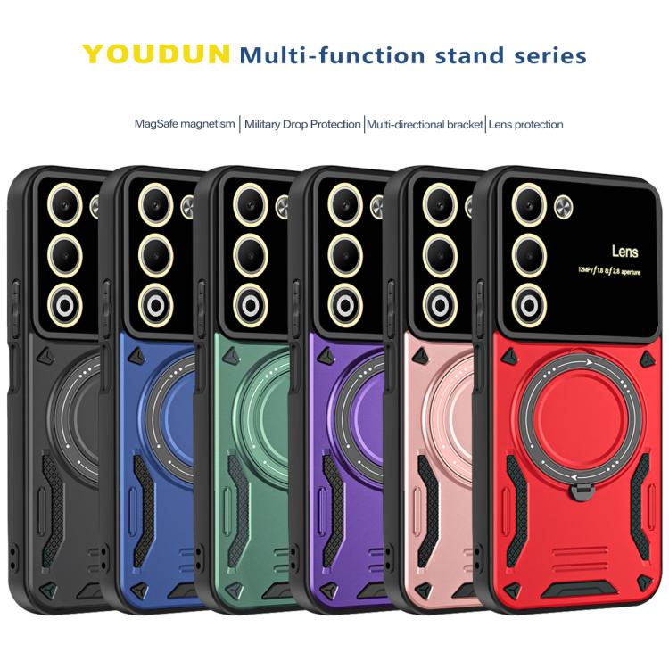 For OPPO A5 5G Global Large Window MagSafe Holder Phone Case